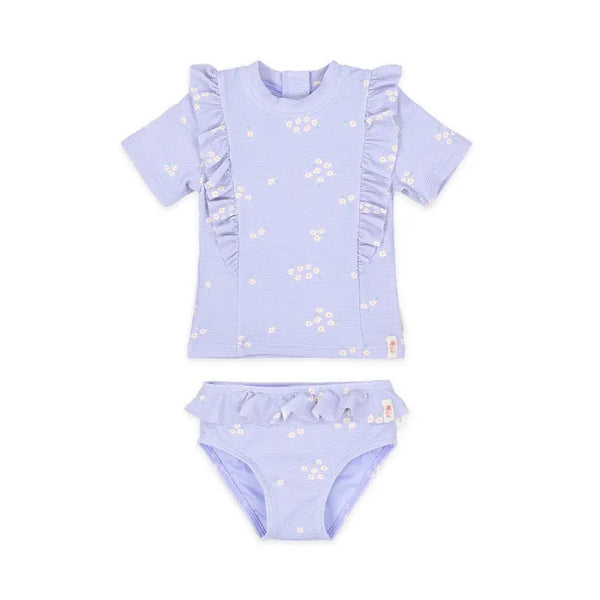 Little Dutch μαγιό 2-6M (62/68 CM) LITTLE DUTCH. Σετ μπλουζάκι κοντομάνικο και μαγιό μπικίνι UV Dreamy Lavender