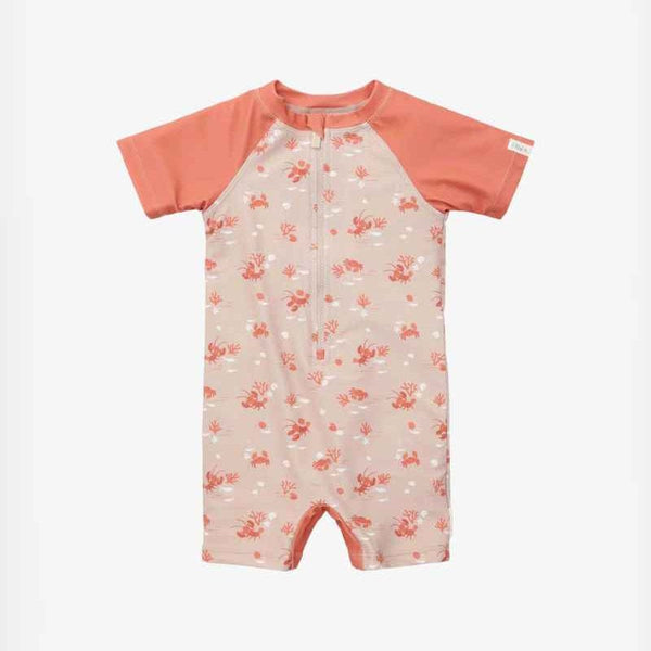 Little Dutch μαγιό 2-6M (62/68 CM) Little Dutch Ολόσωμο κοντομάνικο μαγιό με προστασία UV Lobster Bay