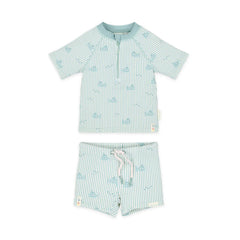 Little Dutch μαγιό 2-6M (62/68 CM) LITTLE DUTCH. Σετ μπλουζάκι κοντομάνικο και μαγιό UV για αγόρια Ocean Adventure