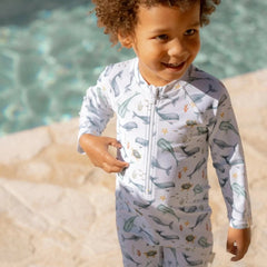 Little Dutch μαγιό LITTLE DUTCH. Μπλουζάκι κοντομάνικο με προστασία UV Ocean Multi-colour