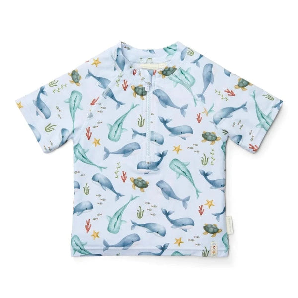 Little Dutch μαγιό 9-12M (74/80 CM) LITTLE DUTCH. Μπλουζάκι κοντομάνικο με προστασία UV Ocean Multi-colour