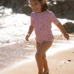 Little Dutch μαγιό LITTLE DUTCH. Μπλουζάκι κοντομάνικο με προστασία UV Ocean Treasures Multi-colour