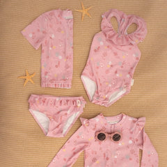 Little Dutch μαγιό LITTLE DUTCH. Μπλουζάκι κοντομάνικο με προστασία UV Ocean Treasures Multi-colour