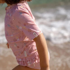 Little Dutch μαγιό LITTLE DUTCH. Μπλουζάκι κοντομάνικο με προστασία UV Ocean Treasures Multi-colour