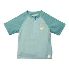 Little Dutch μαγιό 9-12M (74/80 CM) LITTLE DUTCH. Μπλουζάκι κοντομάνικο με προστασία UV Seashells Surf Blue