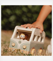 Little Dutch ξύλινα παιχνίδια Little Dutch Ξύλινο λεωφορείο Vintage FSC