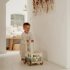 Little Dutch ξύλινα παιχνίδια Ξύλινο παιδικό παιχνίδι καρότσι-περπατήστρα Vintage Wagon 12M+ Little Dutch