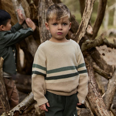 Little Dutch Μπλουζάκι LITTLE DUTCH. Πλεκτό πουλοβεράκι Warm Taupe