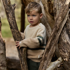Little Dutch Μπλουζάκι LITTLE DUTCH. Πλεκτό πουλοβεράκι Warm Taupe