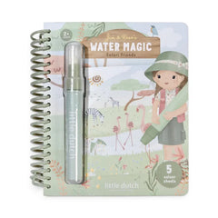 Little Dutch Ζωγραφική - Καλλιτεχνικά - Παζλ LITTLE DUTCH. Βιβλίο ζωγραφικής Water reveal Rosa Safari Friends