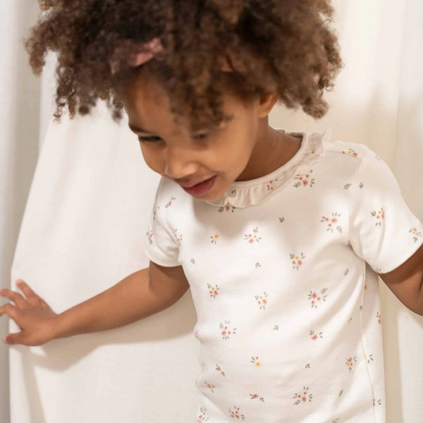 Little Dutch Μπλουζάκι LITTLE DUTCH Μπλουζάκι κοντομάνικο White Meadows