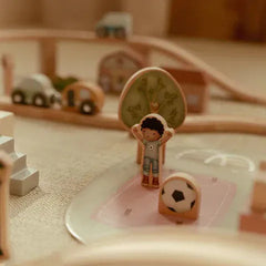 Little Dutch παιχνιδι ρολων LITTLE DUTCH. Σετ παιχνιδιού τρενάκι με ράγες και οχήματα XL FSC