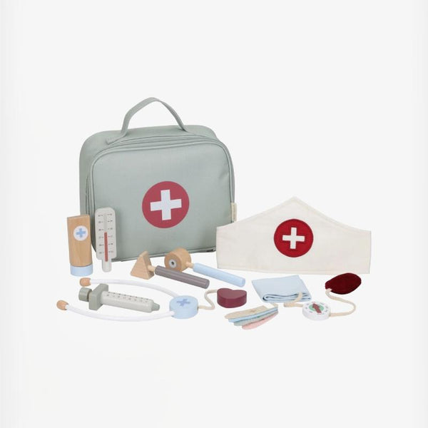 Little Dutch Βαλιτσάκι γιατρού με ξύλινα εργαλεία FSC