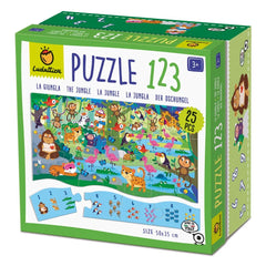 Ludattica Ζωγραφική - Καλλιτεχνικά - Παζλ Ludattica Puzzle 1 2 3 – Η Ζούγκλα