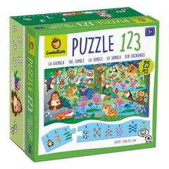 Ludattica Ζωγραφική - Καλλιτεχνικά - Παζλ Ludattica Puzzle 1 2 3 – Η Ζούγκλα