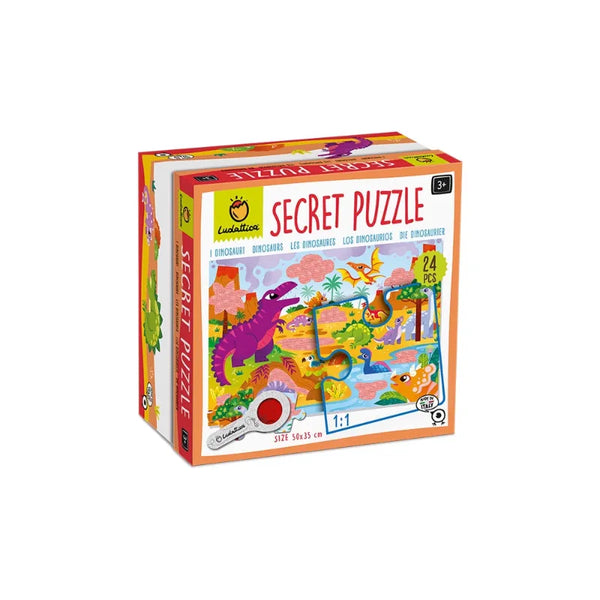 Ludattica Ζωγραφική - Καλλιτεχνικά - Παζλ Ludattica Secret Puzzle – Οι Δεινόσαυροι