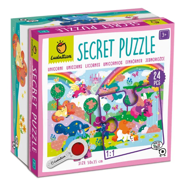 Ludattica Ζωγραφική - Καλλιτεχνικά - Παζλ Ludattica Secret Puzzle – Μονόκεροι