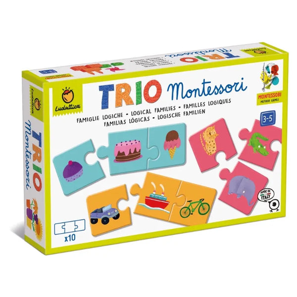 Ludattica Εκπαιδευτικά Παιχνίδια Trio Montessori – Λογικές Οικογένειες Ludattica