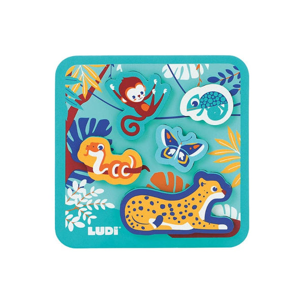 LUDI Βρεφικά Παιχνίδια Δραστηριοτήτων Ludi Σφηνώματα από μαλακό υλικό "Ζούγκλα"