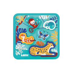 LUDI Βρεφικά Παιχνίδια Δραστηριοτήτων Ludi Σφηνώματα από μαλακό υλικό "Ζούγκλα"