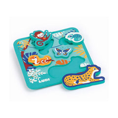 LUDI Βρεφικά Παιχνίδια Δραστηριοτήτων Ludi Σφηνώματα από μαλακό υλικό "Ζούγκλα"