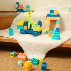 LUDI Βρεφικά Παιχνίδια Δραστηριοτήτων Ludi τουβλάκια 53 τεμάχια σε βαλιτσάκι