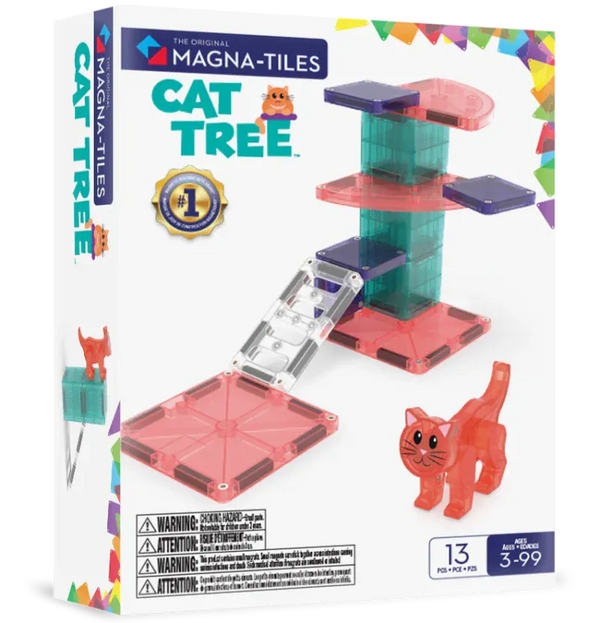 MAGNA-TILES Μαγνητικά Τουβλάκια MAGNA-TILES Μαγνητικό Παιχνίδι 13 κομματιών Cat Tree