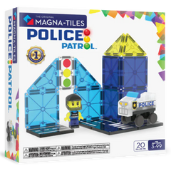 MAGNA-TILES Μαγνητικά Τουβλάκια MAGNA-TILES Μαγνητικό Παιχνίδι 20 κομματιών Police Patrol