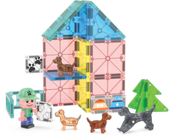 MAGNA-TILES Μαγνητικά Τουβλάκια MAGNA-TILES Μαγνητικό Παιχνίδι 27 κομματιών Puppy Park