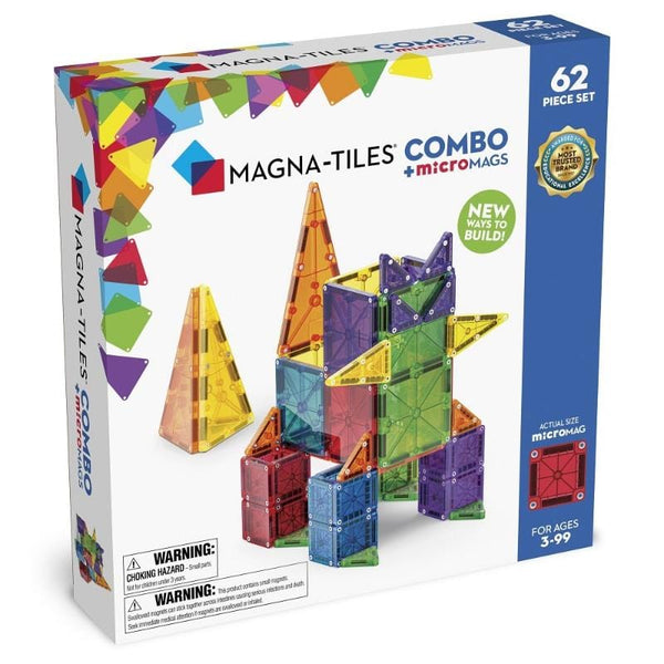 MAGNA-TILES Μαγνητικά Τουβλάκια Magna-Tiles Μαγνητικό παιχνίδι 62 κομματιών Combo