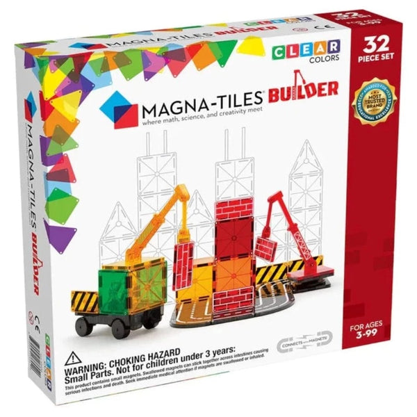 MAGNA-TILES Μαγνητικά Τουβλάκια Μαγνητικά Πλακίδια Magna-Tiles Builder 32τμχ