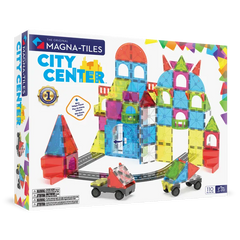 MAGNA-TILES Μαγνητικά Τουβλάκια MAGNA-TILES City Center 110 Τεμάχια – Μαγνητικά Πλακίδια STEM για Πόλη