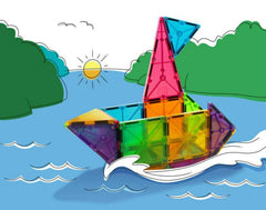 MAGNA-TILES Μαγνητικά Τουβλάκια Μαγνητικά Πλακίδια Magna-Tiles Clear Colors 32τμχ