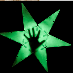 MAGNA-TILES Μαγνητικά Τουβλάκια Magna-Tiles Μαγνητικό Παιχνίδι Μαγνητικά Πλακίδια Glow 16 Κομμάτια για 3+ ετών 18816