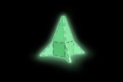 MAGNA-TILES Μαγνητικά Τουβλάκια Magna-Tiles Μαγνητικό Παιχνίδι Μαγνητικά Πλακίδια Glow 16 Κομμάτια για 3+ ετών 18816