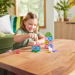 MAGNA-TILES Μαγνητικά Τουβλάκια MAGNA-TILES microMAGS Spring Garden Travel Set 24 Τεμάχια – Μικρά Μαγνητικά Πλακίδια STEM Ταξιδιού