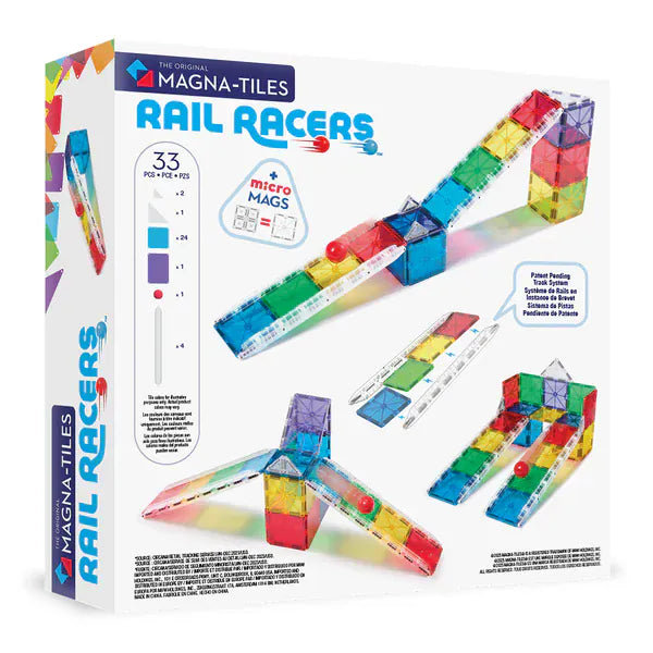 MAGNA-TILES Μαγνητικά Τουβλάκια MAGNA-TILES Rail Racers 33 Set