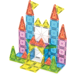 MAGNA-TILES Μαγνητικά Παιχνίδια MAGNA-TILES Travel Set Deluxe 55 Τεμάχια – Μαγνητικά Πλακίδια STEM για Ταξίδια & Μεταφορά