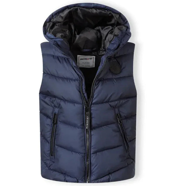 Minoti Μπουφάν Minoti Αμάνικο Μπουφάν  Γιλέκο Navy Blue Regular Fit Vest