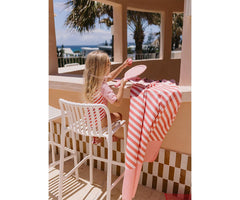 Monnëka πετσέτα θαλάσσης Πετσέτα Θαλάσσης 160x90cm Stripes Bloom&Blush – Monnëka