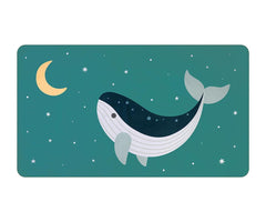 Monnëka πετσέτα θαλάσσης Πετσέτα Θαλάσσης 160x90cm Teal Whale – Monnëka