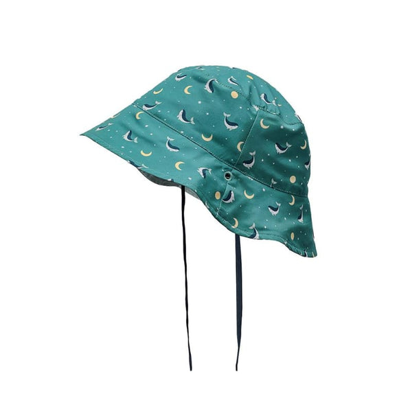 Monnëka καπελο 6-18M (46-49 CM) Καπέλο Διπλής Όψης Teal Whale – Monnëka