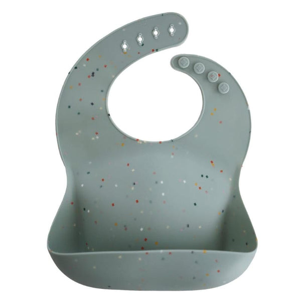 Mushie σαλιάρα Σαλιάρα Σιλικόνης Cambridge Blue Confetti – Mushie