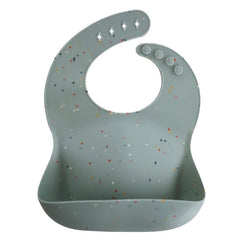 Mushie σαλιάρα Σαλιάρα Σιλικόνης Cambridge Blue Confetti – Mushie