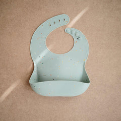 Mushie σαλιάρα Σαλιάρα Σιλικόνης Cambridge Blue Confetti – Mushie