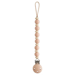 Mushie κλιπ πιπίλας Κλιπ Σιλικόνης για Πιπίπλες Luna Blush – Mushie