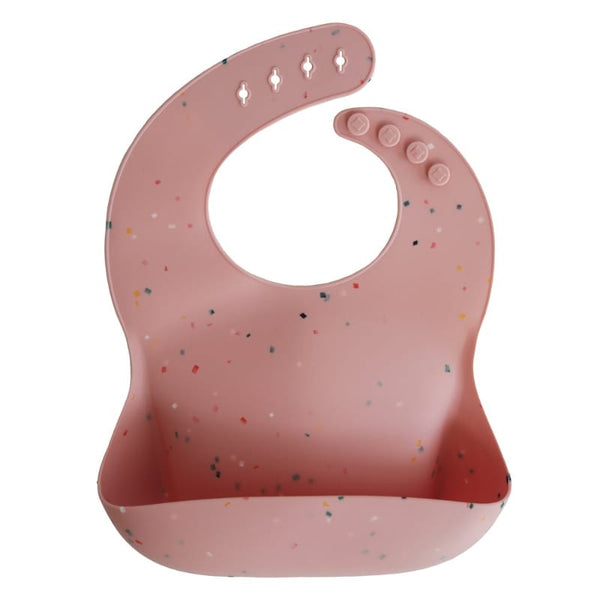 Mushie σαλιάρα Σαλιάρα Σιλικόνης Powder Pink Confetti – Mushie