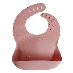 Mushie σαλιάρα Σαλιάρα Σιλικόνης Powder Pink Confetti – Mushie