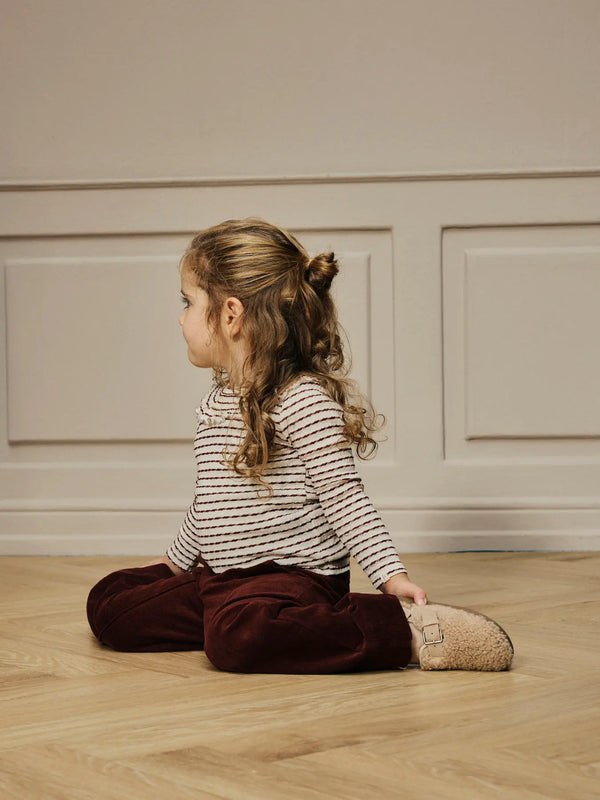 Lil' Atelier Παντελόνι Wide Leg – Hot Chocolate