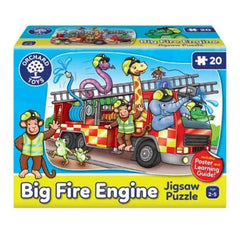 Orchard Toys Ζωγραφική - Καλλιτεχνικά - Παζλ Orchard Toys "Μεγάλο πυροσβεστικό με ζώα" Παζλ- Ηλικίες 2+ ετών